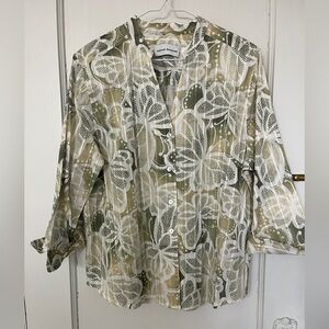 Alfred Dunner top with stand-up collar, 16